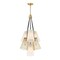 Designers Fountain Liana 7-Light Brushed Gold Glam Tiered Statement Chandelier for Foyers and Entryways D328M-7CH-BG - alternate 6
